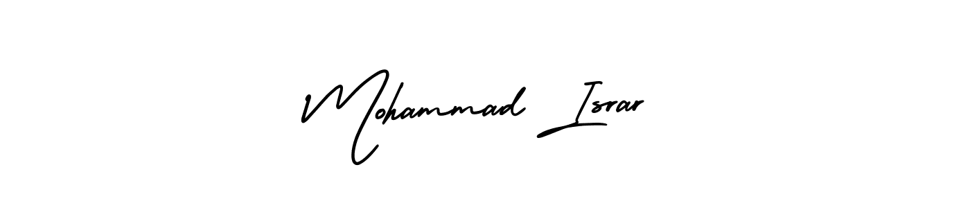 How to make Mohammad Israr name signature. Use AmerikaSignatureDemo-Regular style for creating short signs online. This is the latest handwritten sign. Mohammad Israr signature style 3 images and pictures png