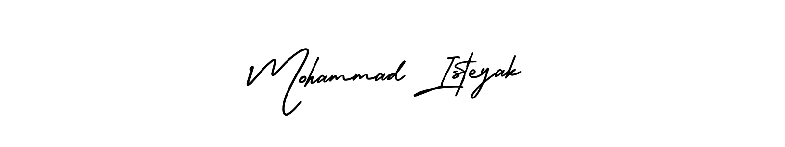 if you are searching for the best signature style for your name Mohammad Isteyak. so please give up your signature search. here we have designed multiple signature styles  using AmerikaSignatureDemo-Regular. Mohammad Isteyak signature style 3 images and pictures png