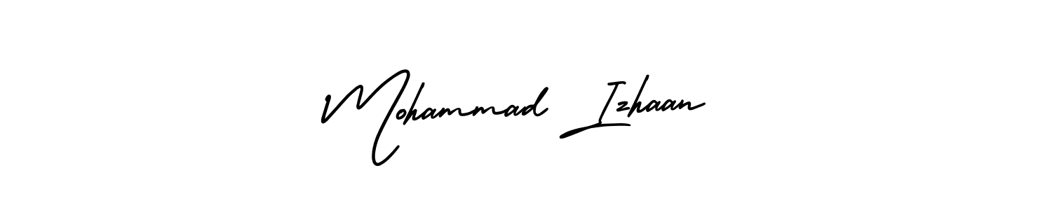 Design your own signature with our free online signature maker. With this signature software, you can create a handwritten (AmerikaSignatureDemo-Regular) signature for name Mohammad Izhaan. Mohammad Izhaan signature style 3 images and pictures png