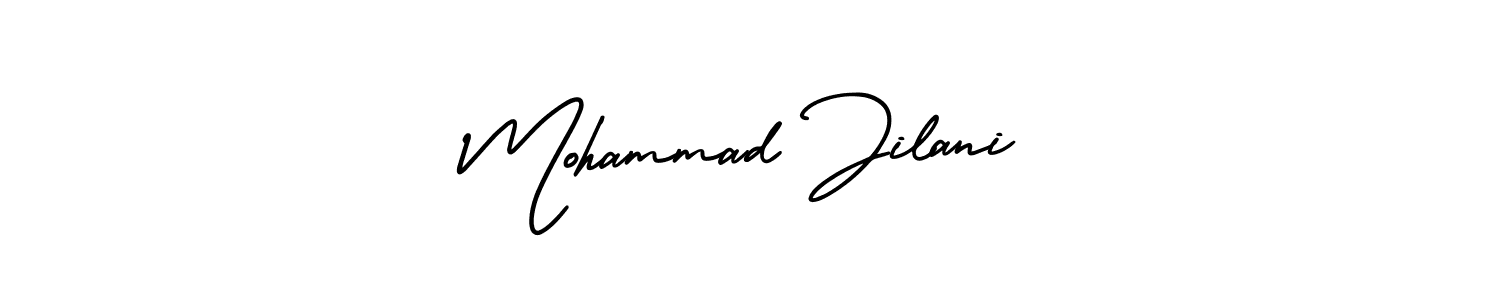 Make a short Mohammad Jilani signature style. Manage your documents anywhere anytime using AmerikaSignatureDemo-Regular. Create and add eSignatures, submit forms, share and send files easily. Mohammad Jilani signature style 3 images and pictures png