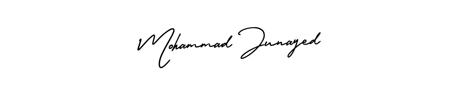 Make a beautiful signature design for name Mohammad Junayed. With this signature (AmerikaSignatureDemo-Regular) style, you can create a handwritten signature for free. Mohammad Junayed signature style 3 images and pictures png