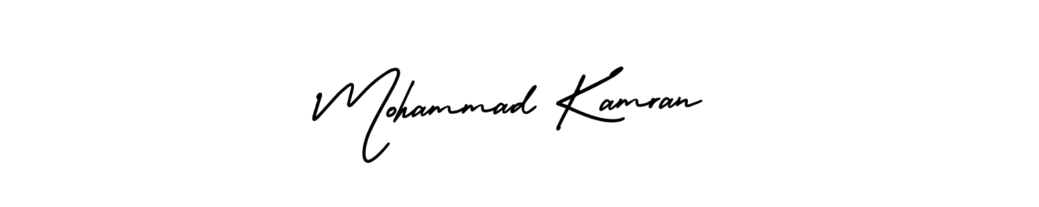 Mohammad Kamran stylish signature style. Best Handwritten Sign (AmerikaSignatureDemo-Regular) for my name. Handwritten Signature Collection Ideas for my name Mohammad Kamran. Mohammad Kamran signature style 3 images and pictures png