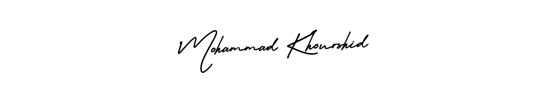 Mohammad Khourshid stylish signature style. Best Handwritten Sign (AmerikaSignatureDemo-Regular) for my name. Handwritten Signature Collection Ideas for my name Mohammad Khourshid. Mohammad Khourshid signature style 3 images and pictures png