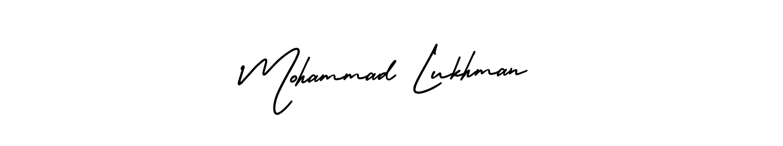 Make a beautiful signature design for name Mohammad Lukhman. With this signature (AmerikaSignatureDemo-Regular) style, you can create a handwritten signature for free. Mohammad Lukhman signature style 3 images and pictures png