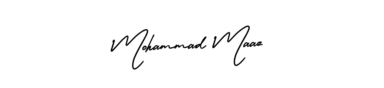 Similarly AmerikaSignatureDemo-Regular is the best handwritten signature design. Signature creator online .You can use it as an online autograph creator for name Mohammad Maaz. Mohammad Maaz signature style 3 images and pictures png