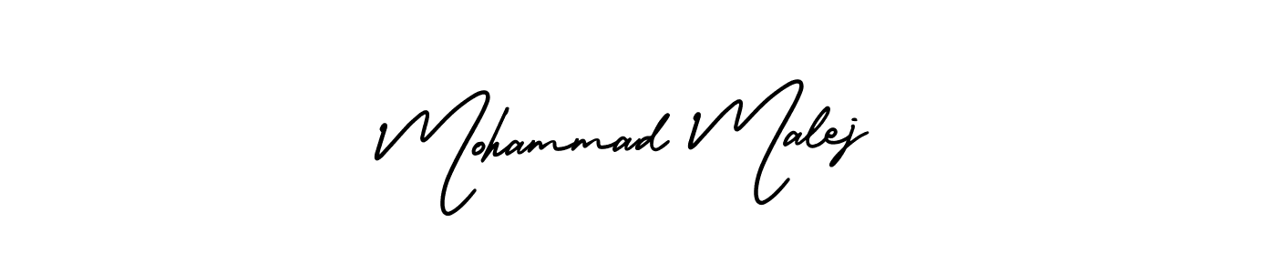 How to Draw Mohammad Malej signature style? AmerikaSignatureDemo-Regular is a latest design signature styles for name Mohammad Malej. Mohammad Malej signature style 3 images and pictures png