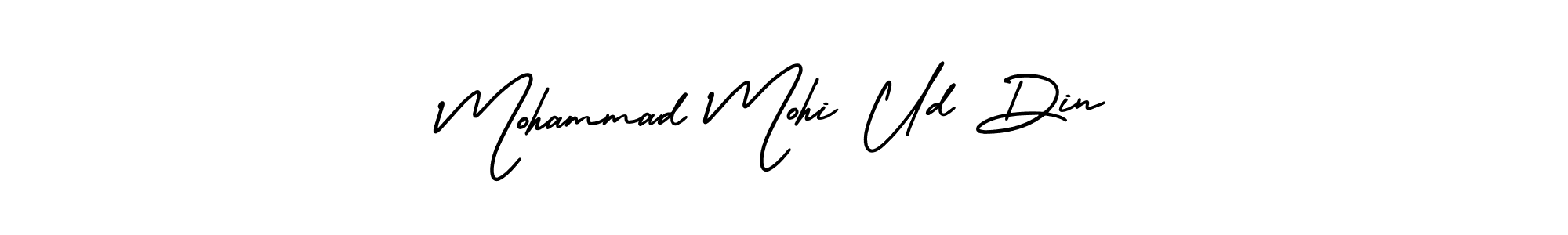 Make a short Mohammad Mohi Ud Din signature style. Manage your documents anywhere anytime using AmerikaSignatureDemo-Regular. Create and add eSignatures, submit forms, share and send files easily. Mohammad Mohi Ud Din signature style 3 images and pictures png
