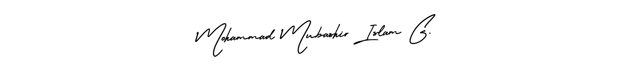 How to make Mohammad Mubashir Islam G. name signature. Use AmerikaSignatureDemo-Regular style for creating short signs online. This is the latest handwritten sign. Mohammad Mubashir Islam G. signature style 3 images and pictures png