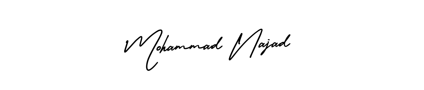 Similarly AmerikaSignatureDemo-Regular is the best handwritten signature design. Signature creator online .You can use it as an online autograph creator for name Mohammad Najad. Mohammad Najad signature style 3 images and pictures png