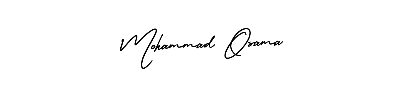 Make a short Mohammad Osama signature style. Manage your documents anywhere anytime using AmerikaSignatureDemo-Regular. Create and add eSignatures, submit forms, share and send files easily. Mohammad Osama signature style 3 images and pictures png