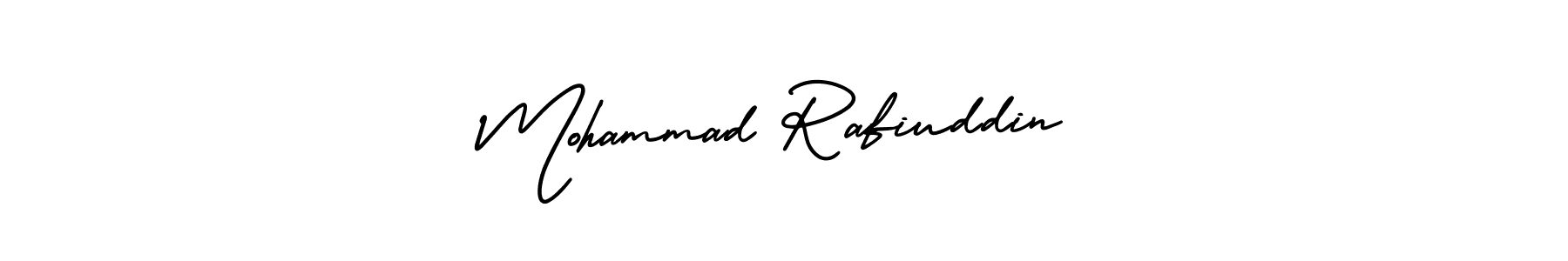Create a beautiful signature design for name Mohammad Rafiuddin. With this signature (AmerikaSignatureDemo-Regular) fonts, you can make a handwritten signature for free. Mohammad Rafiuddin signature style 3 images and pictures png