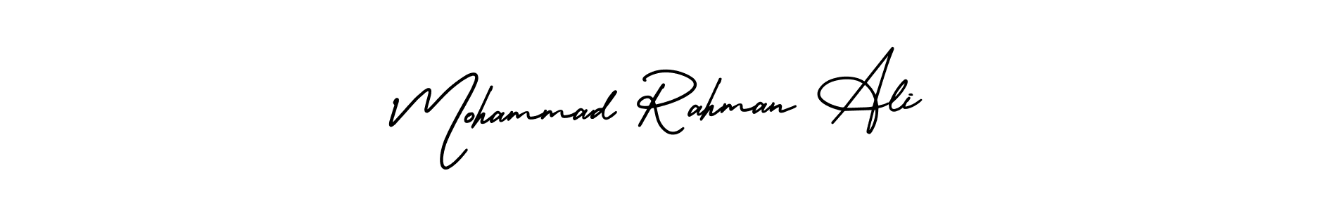 Mohammad Rahman Ali stylish signature style. Best Handwritten Sign (AmerikaSignatureDemo-Regular) for my name. Handwritten Signature Collection Ideas for my name Mohammad Rahman Ali. Mohammad Rahman Ali signature style 3 images and pictures png