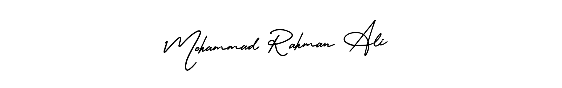 Design your own signature with our free online signature maker. With this signature software, you can create a handwritten (AmerikaSignatureDemo-Regular) signature for name Mohammad Rahman Ali. Mohammad Rahman Ali signature style 3 images and pictures png