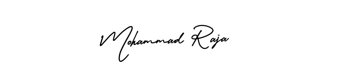 Design your own signature with our free online signature maker. With this signature software, you can create a handwritten (AmerikaSignatureDemo-Regular) signature for name Mohammad Raja. Mohammad Raja signature style 3 images and pictures png