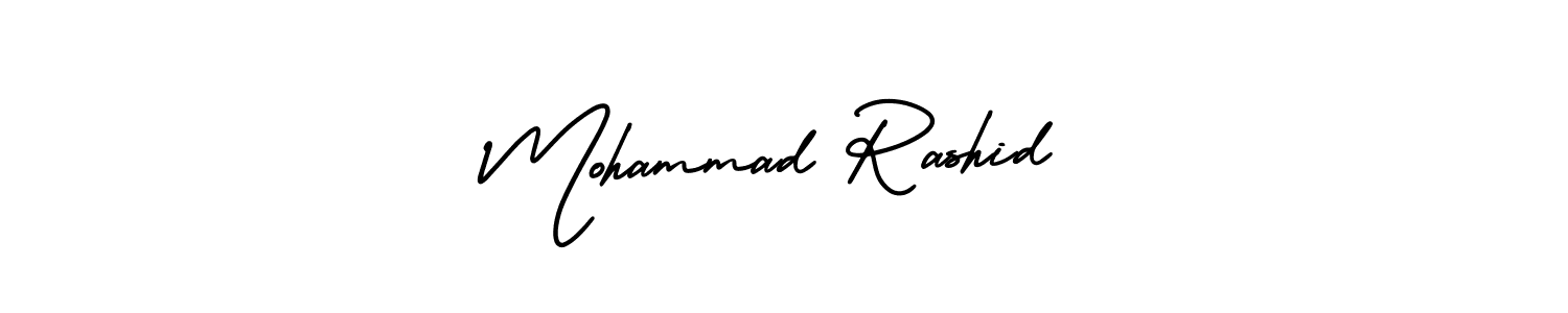 Make a short Mohammad Rashid signature style. Manage your documents anywhere anytime using AmerikaSignatureDemo-Regular. Create and add eSignatures, submit forms, share and send files easily. Mohammad Rashid signature style 3 images and pictures png