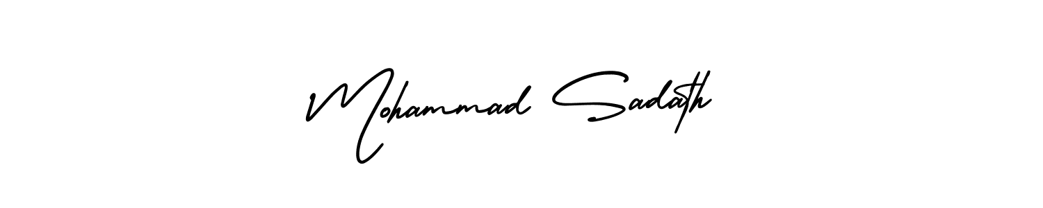 You can use this online signature creator to create a handwritten signature for the name Mohammad Sadath. This is the best online autograph maker. Mohammad Sadath signature style 3 images and pictures png