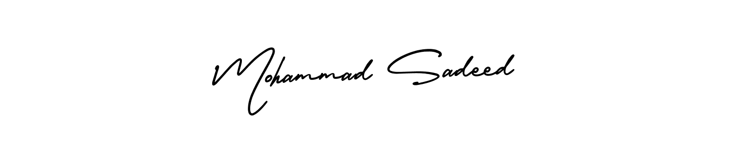 Best and Professional Signature Style for Mohammad Sadeed. AmerikaSignatureDemo-Regular Best Signature Style Collection. Mohammad Sadeed signature style 3 images and pictures png