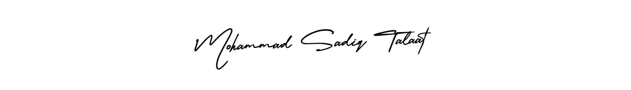 How to Draw Mohammad Sadiq Talaat signature style? AmerikaSignatureDemo-Regular is a latest design signature styles for name Mohammad Sadiq Talaat. Mohammad Sadiq Talaat signature style 3 images and pictures png