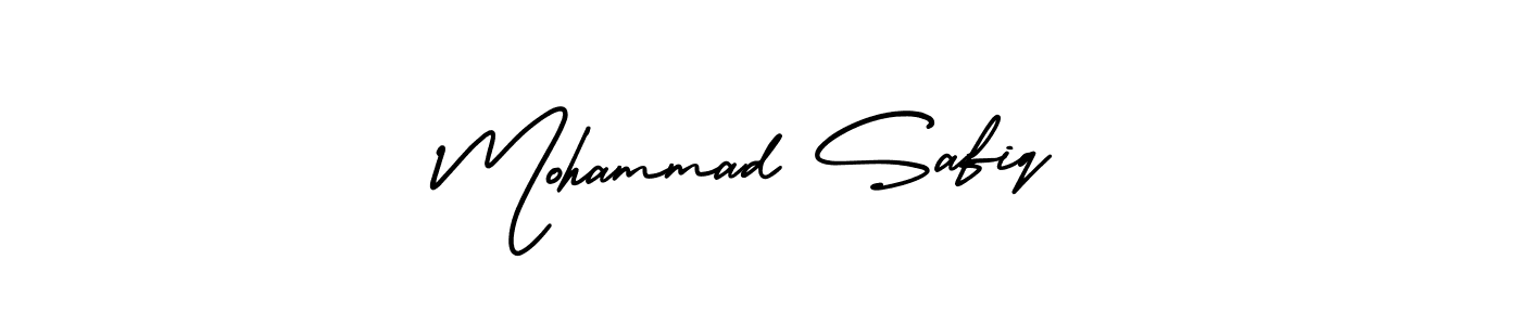 Use a signature maker to create a handwritten signature online. With this signature software, you can design (AmerikaSignatureDemo-Regular) your own signature for name Mohammad Safiq. Mohammad Safiq signature style 3 images and pictures png