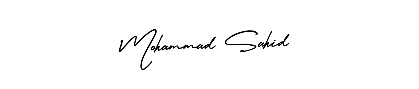 Best and Professional Signature Style for Mohammad Sahid. AmerikaSignatureDemo-Regular Best Signature Style Collection. Mohammad Sahid signature style 3 images and pictures png