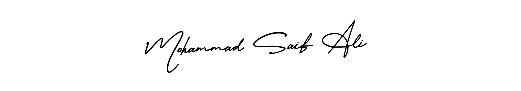 Mohammad Saif Ali stylish signature style. Best Handwritten Sign (AmerikaSignatureDemo-Regular) for my name. Handwritten Signature Collection Ideas for my name Mohammad Saif Ali. Mohammad Saif Ali signature style 3 images and pictures png