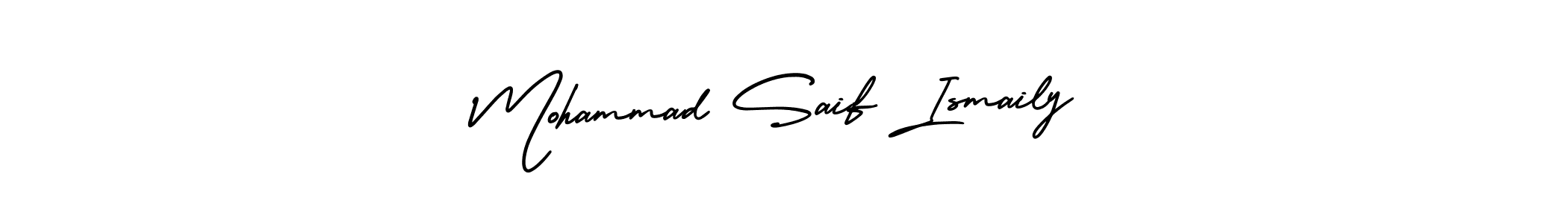 How to make Mohammad Saif Ismaily signature? AmerikaSignatureDemo-Regular is a professional autograph style. Create handwritten signature for Mohammad Saif Ismaily name. Mohammad Saif Ismaily signature style 3 images and pictures png