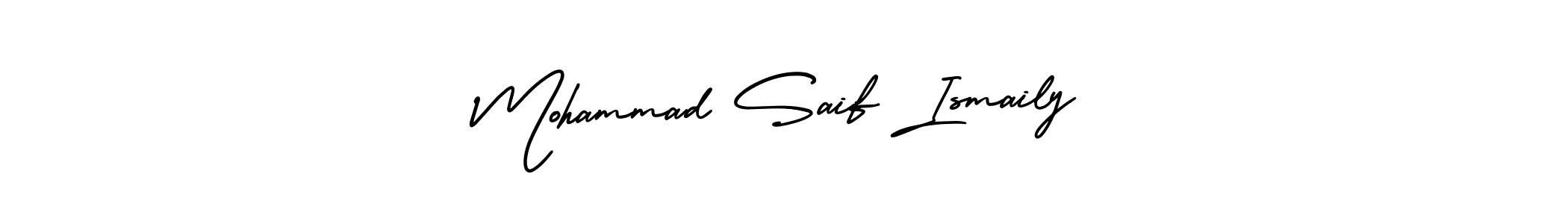 How to make Mohammad Saif Ismaily signature? AmerikaSignatureDemo-Regular is a professional autograph style. Create handwritten signature for Mohammad Saif Ismaily name. Mohammad Saif Ismaily signature style 3 images and pictures png