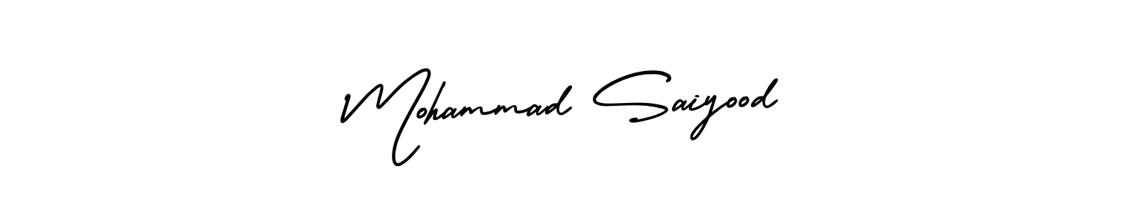 Make a beautiful signature design for name Mohammad Saiyood. With this signature (AmerikaSignatureDemo-Regular) style, you can create a handwritten signature for free. Mohammad Saiyood signature style 3 images and pictures png
