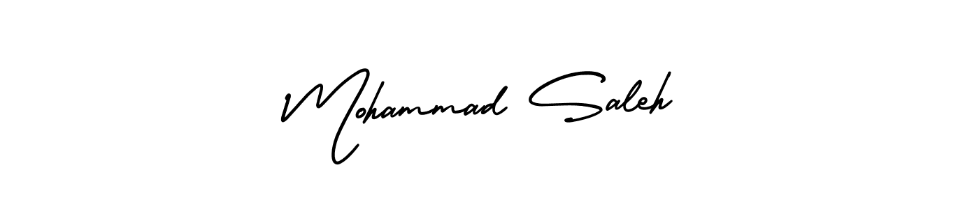 Use a signature maker to create a handwritten signature online. With this signature software, you can design (AmerikaSignatureDemo-Regular) your own signature for name Mohammad Saleh. Mohammad Saleh signature style 3 images and pictures png