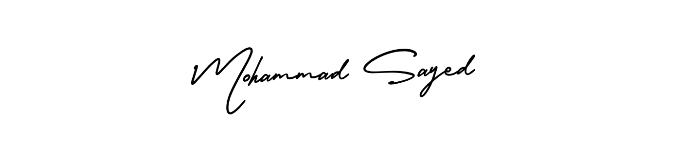 It looks lik you need a new signature style for name Mohammad Sayed. Design unique handwritten (AmerikaSignatureDemo-Regular) signature with our free signature maker in just a few clicks. Mohammad Sayed signature style 3 images and pictures png