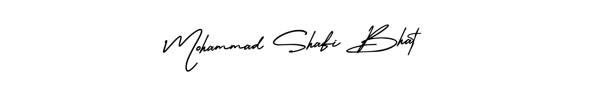 The best way (AmerikaSignatureDemo-Regular) to make a short signature is to pick only two or three words in your name. The name Mohammad Shafi Bhat include a total of six letters. For converting this name. Mohammad Shafi Bhat signature style 3 images and pictures png