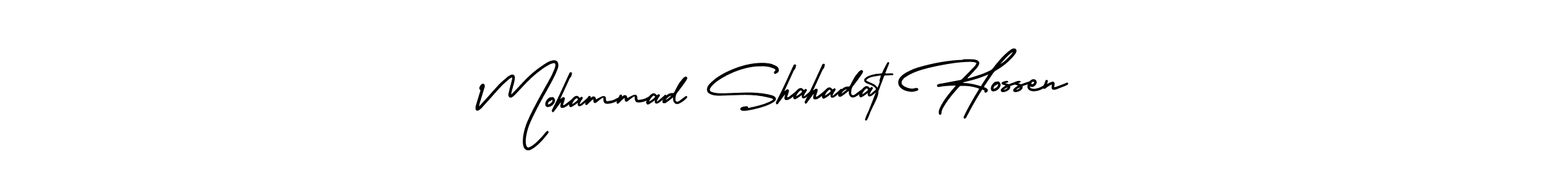 Mohammad Shahadat Hossen stylish signature style. Best Handwritten Sign (AmerikaSignatureDemo-Regular) for my name. Handwritten Signature Collection Ideas for my name Mohammad Shahadat Hossen. Mohammad Shahadat Hossen signature style 3 images and pictures png