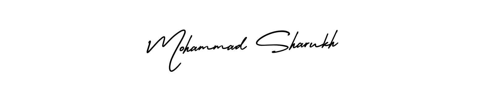 Mohammad Sharukh stylish signature style. Best Handwritten Sign (AmerikaSignatureDemo-Regular) for my name. Handwritten Signature Collection Ideas for my name Mohammad Sharukh. Mohammad Sharukh signature style 3 images and pictures png