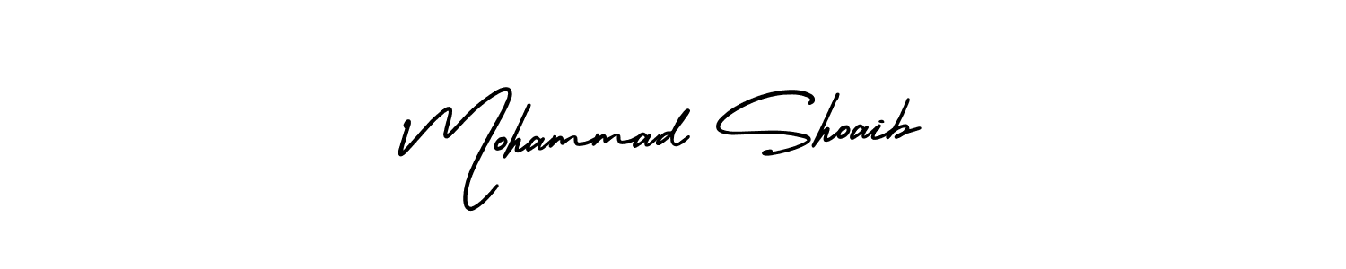 How to make Mohammad Shoaib name signature. Use AmerikaSignatureDemo-Regular style for creating short signs online. This is the latest handwritten sign. Mohammad Shoaib signature style 3 images and pictures png