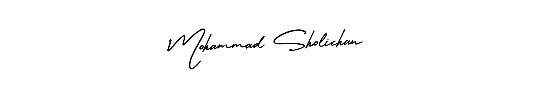 Similarly AmerikaSignatureDemo-Regular is the best handwritten signature design. Signature creator online .You can use it as an online autograph creator for name Mohammad Sholichan. Mohammad Sholichan signature style 3 images and pictures png