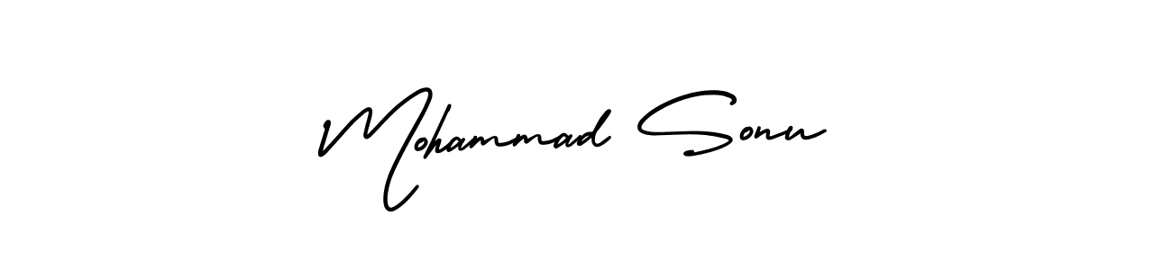 It looks lik you need a new signature style for name Mohammad Sonu. Design unique handwritten (AmerikaSignatureDemo-Regular) signature with our free signature maker in just a few clicks. Mohammad Sonu signature style 3 images and pictures png
