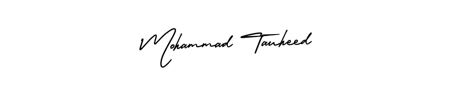 How to Draw Mohammad Tauheed signature style? AmerikaSignatureDemo-Regular is a latest design signature styles for name Mohammad Tauheed. Mohammad Tauheed signature style 3 images and pictures png