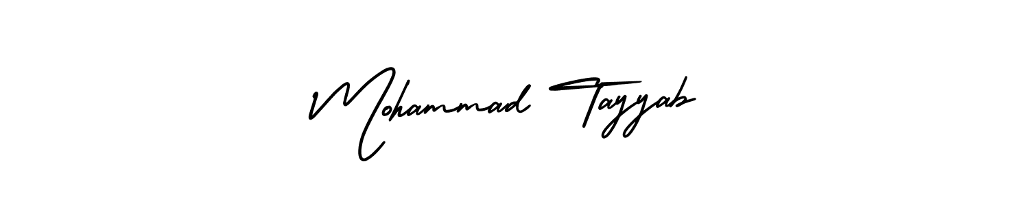 Make a beautiful signature design for name Mohammad Tayyab. With this signature (AmerikaSignatureDemo-Regular) style, you can create a handwritten signature for free. Mohammad Tayyab signature style 3 images and pictures png