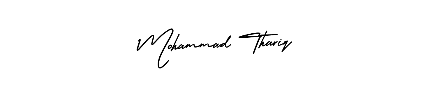 See photos of Mohammad Thariq official signature by Spectra . Check more albums & portfolios. Read reviews & check more about AmerikaSignatureDemo-Regular font. Mohammad Thariq signature style 3 images and pictures png