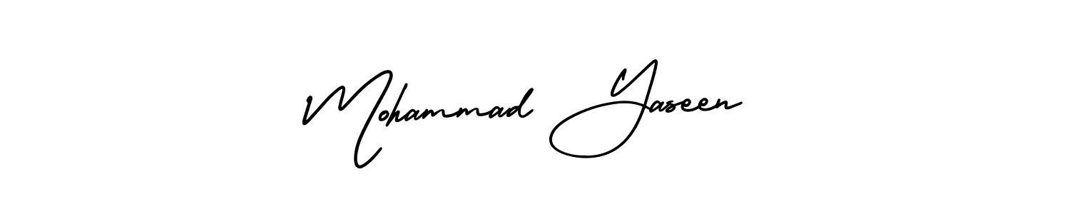 Make a beautiful signature design for name Mohammad Yaseen. With this signature (AmerikaSignatureDemo-Regular) style, you can create a handwritten signature for free. Mohammad Yaseen signature style 3 images and pictures png