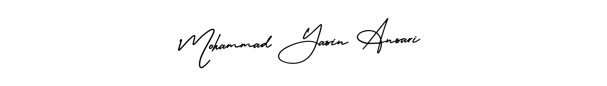 Make a short Mohammad Yasin Ansari signature style. Manage your documents anywhere anytime using AmerikaSignatureDemo-Regular. Create and add eSignatures, submit forms, share and send files easily. Mohammad Yasin Ansari signature style 3 images and pictures png