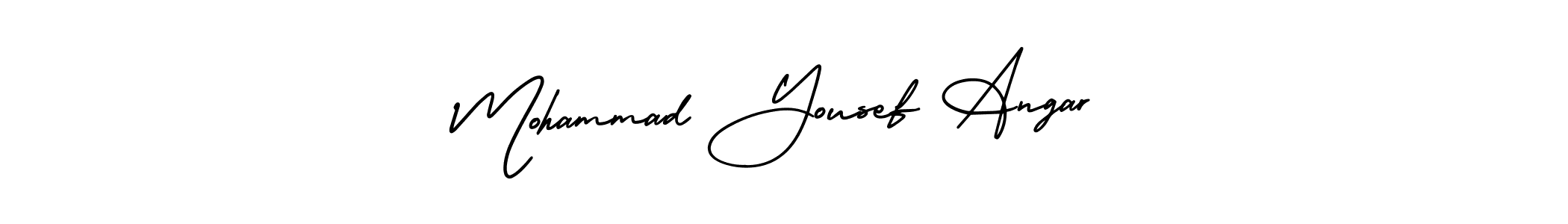 Check out images of Autograph of Mohammad Yousef Angar name. Actor Mohammad Yousef Angar Signature Style. AmerikaSignatureDemo-Regular is a professional sign style online. Mohammad Yousef Angar signature style 3 images and pictures png