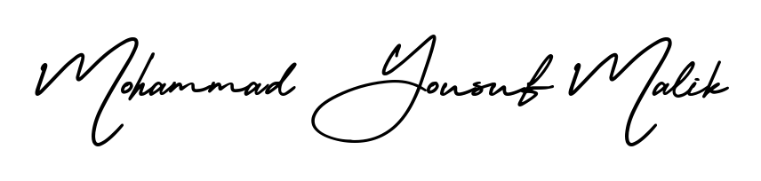 The AmerikaSignatureDemo-Regular handwriting style adds charm and authenticity to name Mohammad Yousuf Malik. A wonderful choice for personal thank-you notes. Mohammad Yousuf Malik signature style 3 images and pictures png