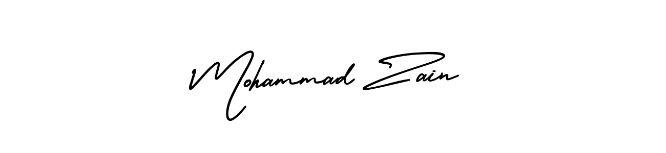 Design your own signature with our free online signature maker. With this signature software, you can create a handwritten (AmerikaSignatureDemo-Regular) signature for name Mohammad Zain. Mohammad Zain signature style 3 images and pictures png