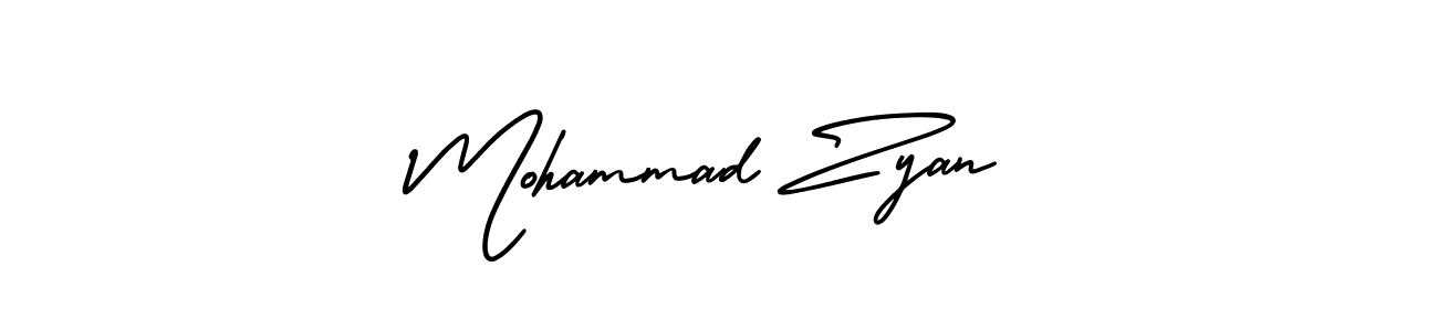 How to Draw Mohammad Zyan signature style? AmerikaSignatureDemo-Regular is a latest design signature styles for name Mohammad Zyan. Mohammad Zyan signature style 3 images and pictures png