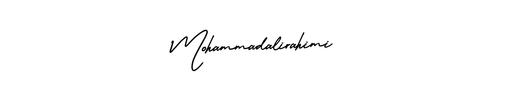 Also You can easily find your signature by using the search form. We will create Mohammadalirahimi name handwritten signature images for you free of cost using AmerikaSignatureDemo-Regular sign style. Mohammadalirahimi signature style 3 images and pictures png