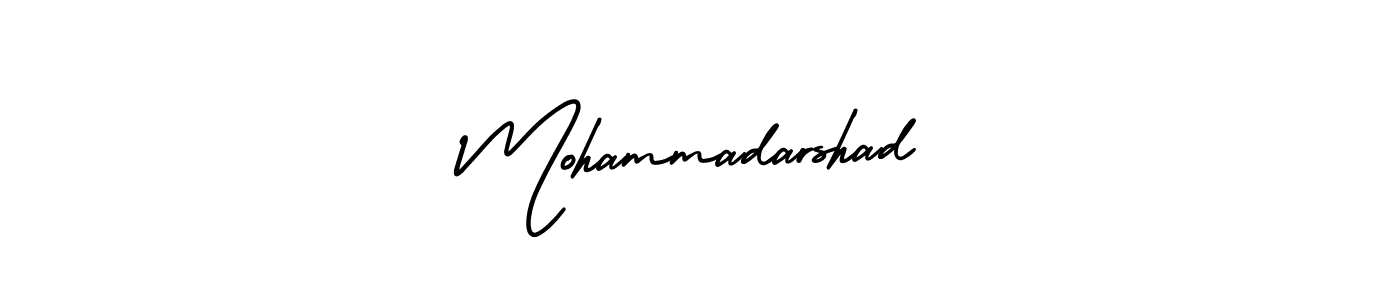 This is the best signature style for the Mohammadarshad name. Also you like these signature font (AmerikaSignatureDemo-Regular). Mix name signature. Mohammadarshad signature style 3 images and pictures png