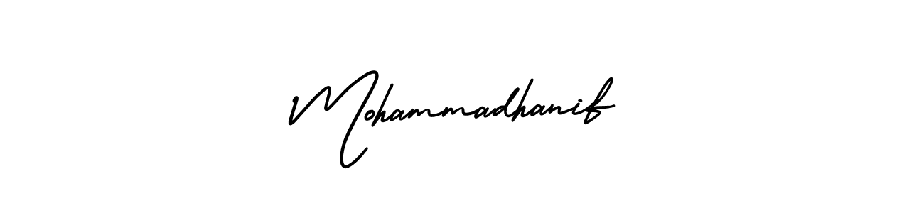 Best and Professional Signature Style for Mohammadhanif. AmerikaSignatureDemo-Regular Best Signature Style Collection. Mohammadhanif signature style 3 images and pictures png