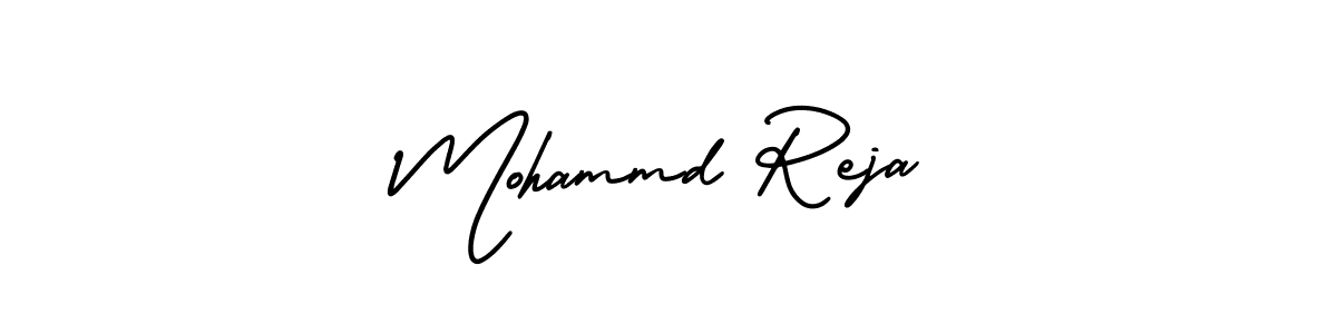 Make a short Mohammd Reja signature style. Manage your documents anywhere anytime using AmerikaSignatureDemo-Regular. Create and add eSignatures, submit forms, share and send files easily. Mohammd Reja signature style 3 images and pictures png