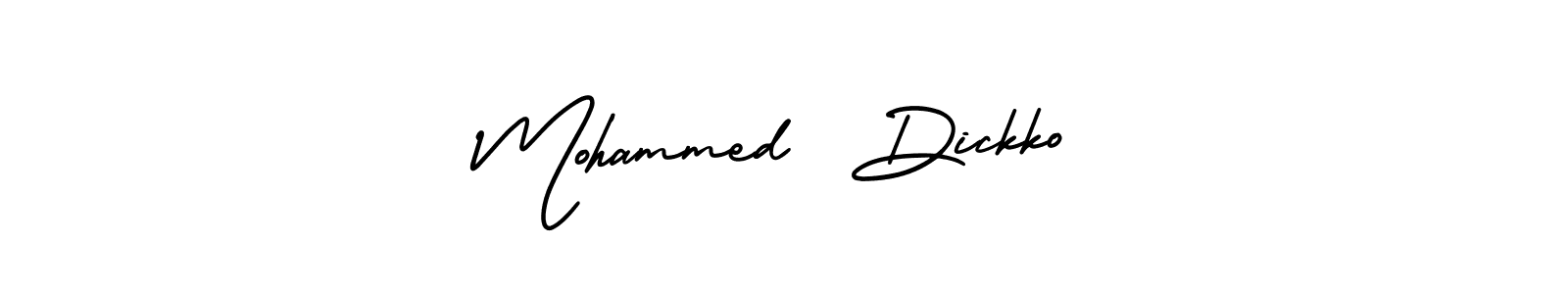 AmerikaSignatureDemo-Regular is a professional signature style that is perfect for those who want to add a touch of class to their signature. It is also a great choice for those who want to make their signature more unique. Get Mohammed  Dickko name to fancy signature for free. Mohammed  Dickko signature style 3 images and pictures png